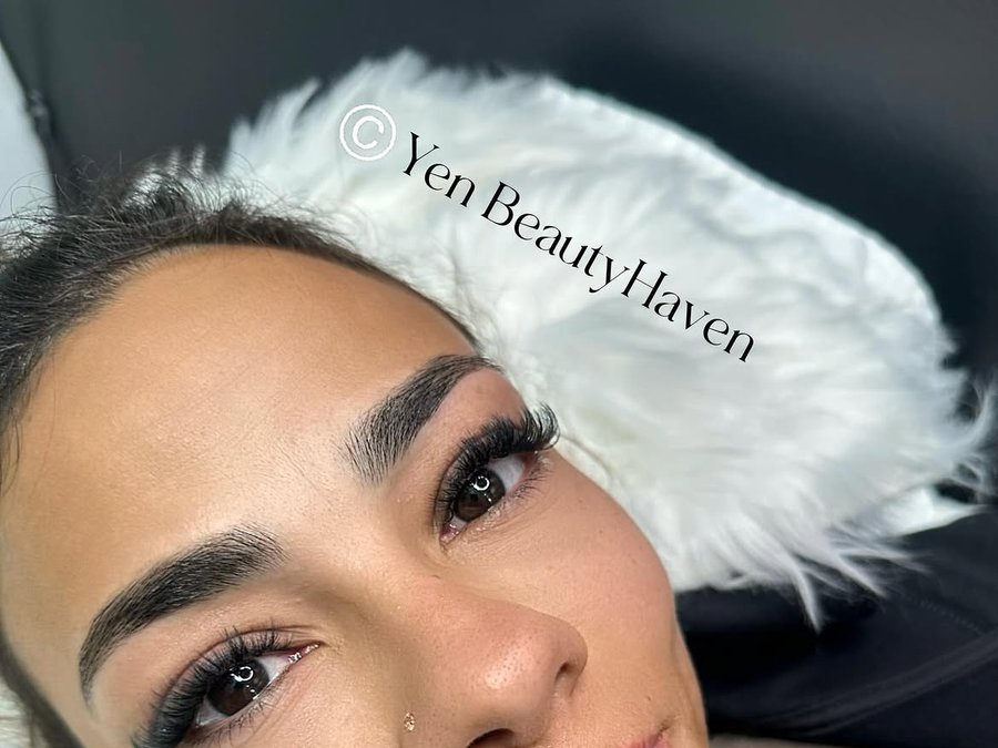 Brow waxing and skin treatment